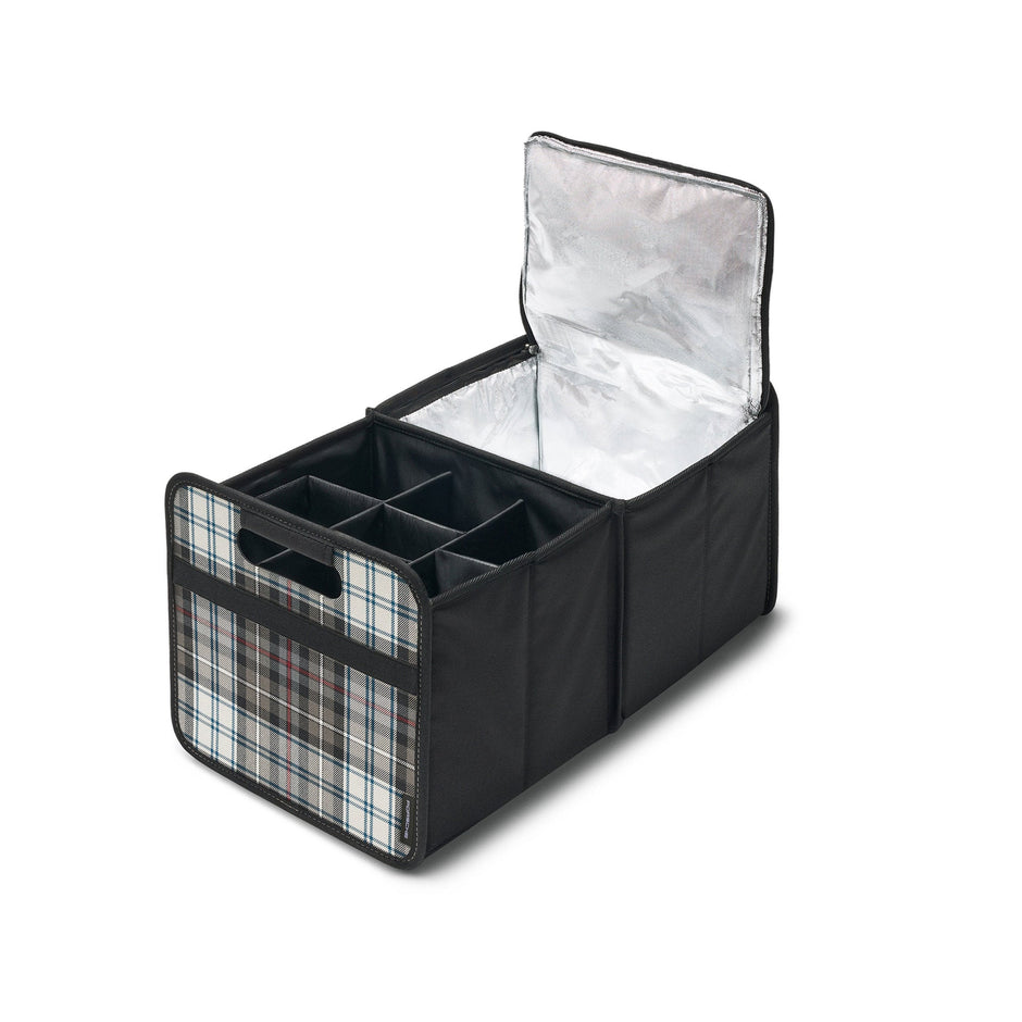 Original Porsche faltbare Gepäckraumbox mit Einsätzen – im Heritage Design – Turbo 50 Tartan - Porsche Originalteil