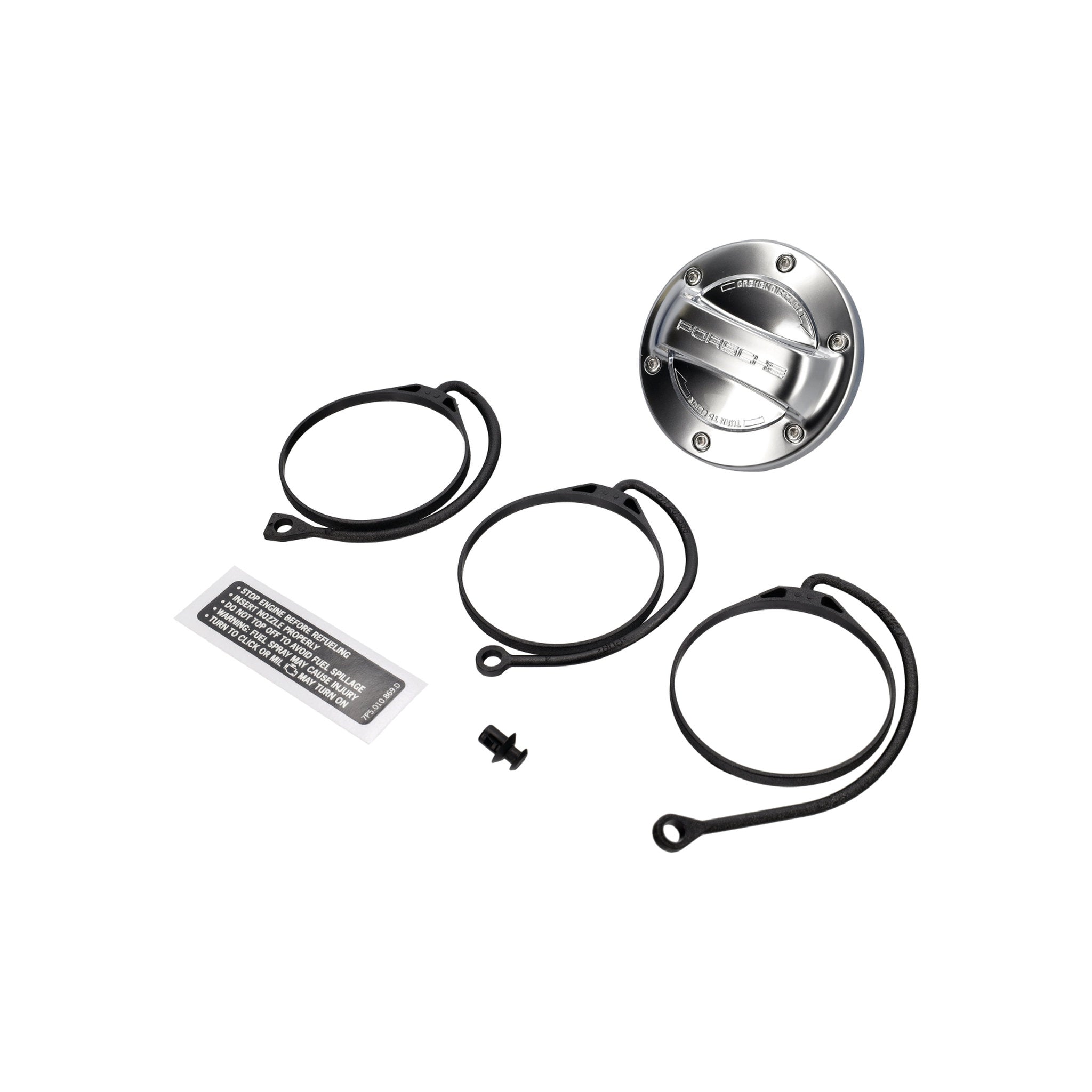 Fuel Filler Cap. Aluminum Look – Porsche Boxster/Cayman