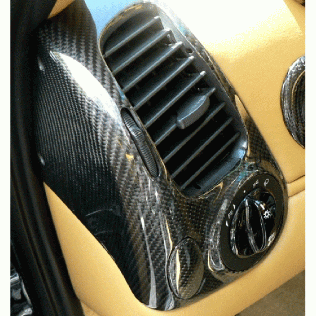 Seitlicher Luftauslass aus Carbon. Porsche 996 / Boxster 986 (Porsche Original)