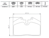 Bremsbeläge Sport | Porsche 911 Turbo (930) / 928 / 944 / 964 / 968 / 993 | Brembo – Bild 3