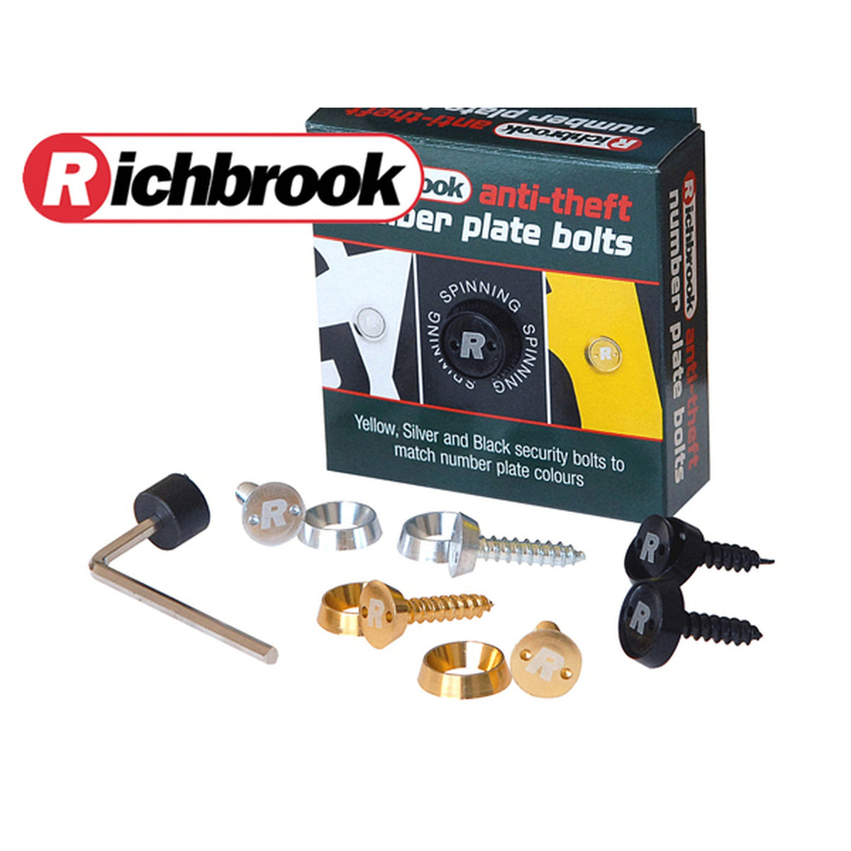 Anti-Theft License Plate Screw Set
