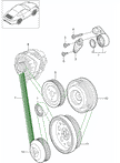Drive Belt. Porsche 997.2 / 987.2 Boxster / 987C.2 Cayman