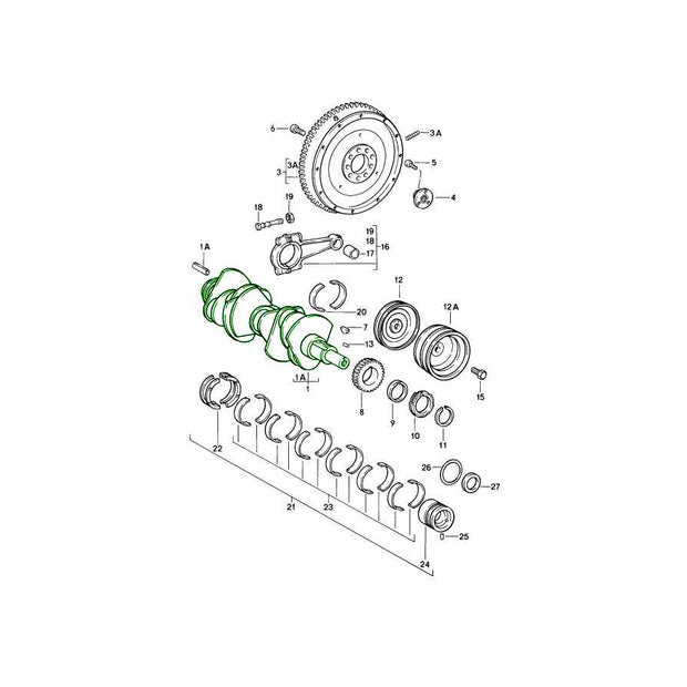 Kurbelwelle Standard (STD) Porsche 911 SC