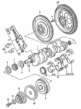 Flywheel bolts M10x1.25x24, 9 pieces | Porsche 928 / 964 RS / 993 RS / 996 / 997 | Kit of OEM parts – image 2