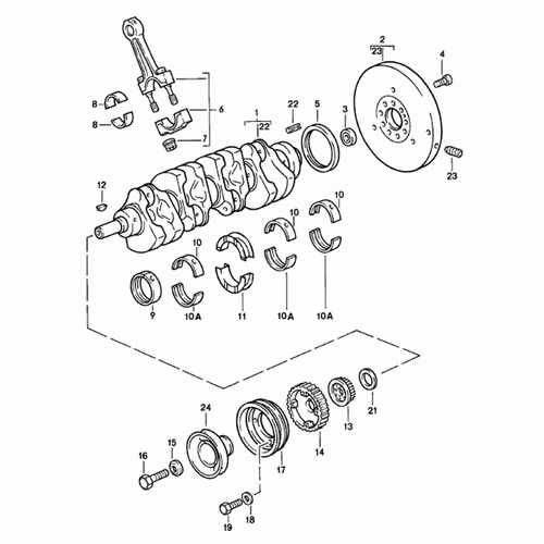 Flywheel. Porsche 944 1982-85