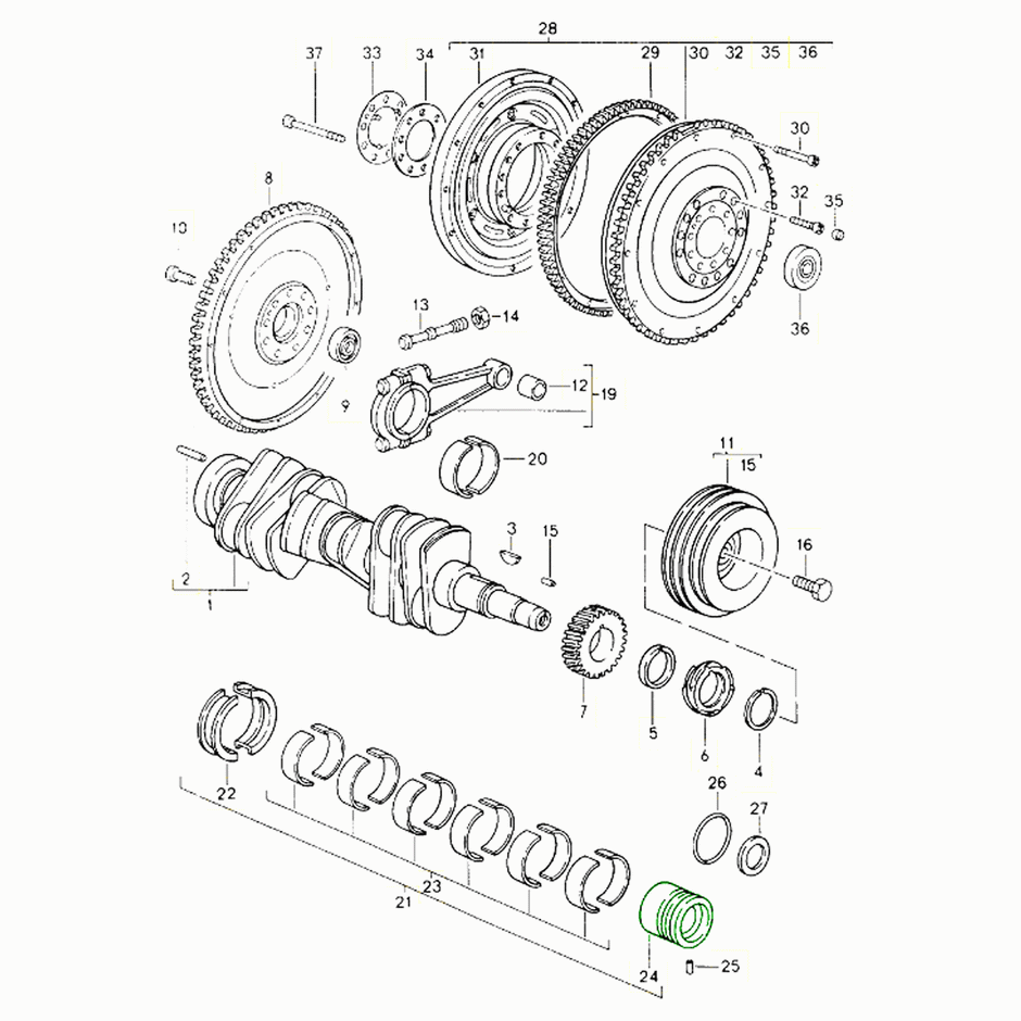 Buglagerbuchse (+25mm Außen) | Porsche 911 / 964 / 993 / 996 Turbo – OEM / Erstausrüster Qualität