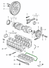 Crankcase oil separator gasket, cylinders 4–6 | Porsche 996 / 997 / Boxster 986 / 987 / Cayman 987 | Elring – image 2