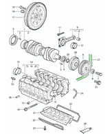 Antriebsriemen Wasserpumpe, mit Klimaanlage | Porsche 996 / 997.1 / Boxster / Cayman 986 / 987 | Meyle – Bild 2