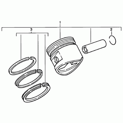 Piston Ring Set | Porsche 968 | Mahle