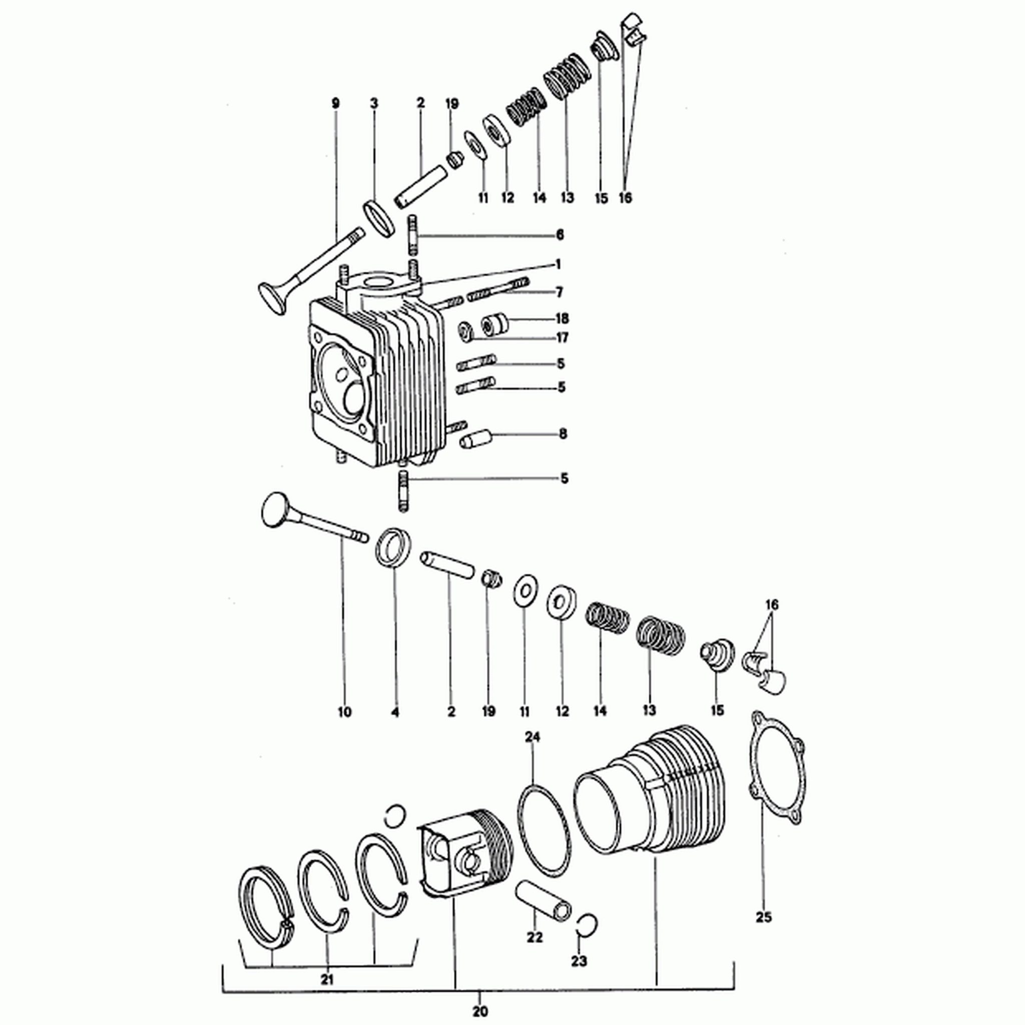 Piston ring set - Porsche 914 2.0L 01/1972- 12/1975 74kw / 100hp