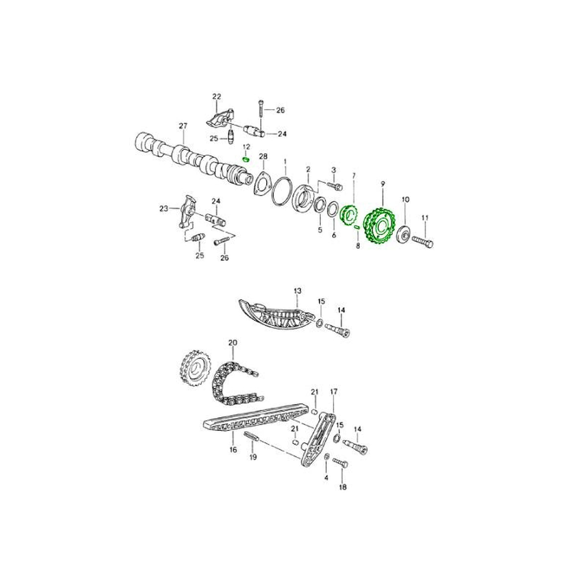 Camshaft Sprocket Set – Porsche 911 / 964 / 993 / 914