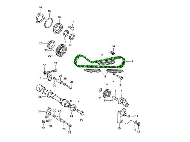 Nockenwellen-Steuerkette mit Kettenschloss | Porsche 911 / 964 1965 – 1993 | Porsche Original