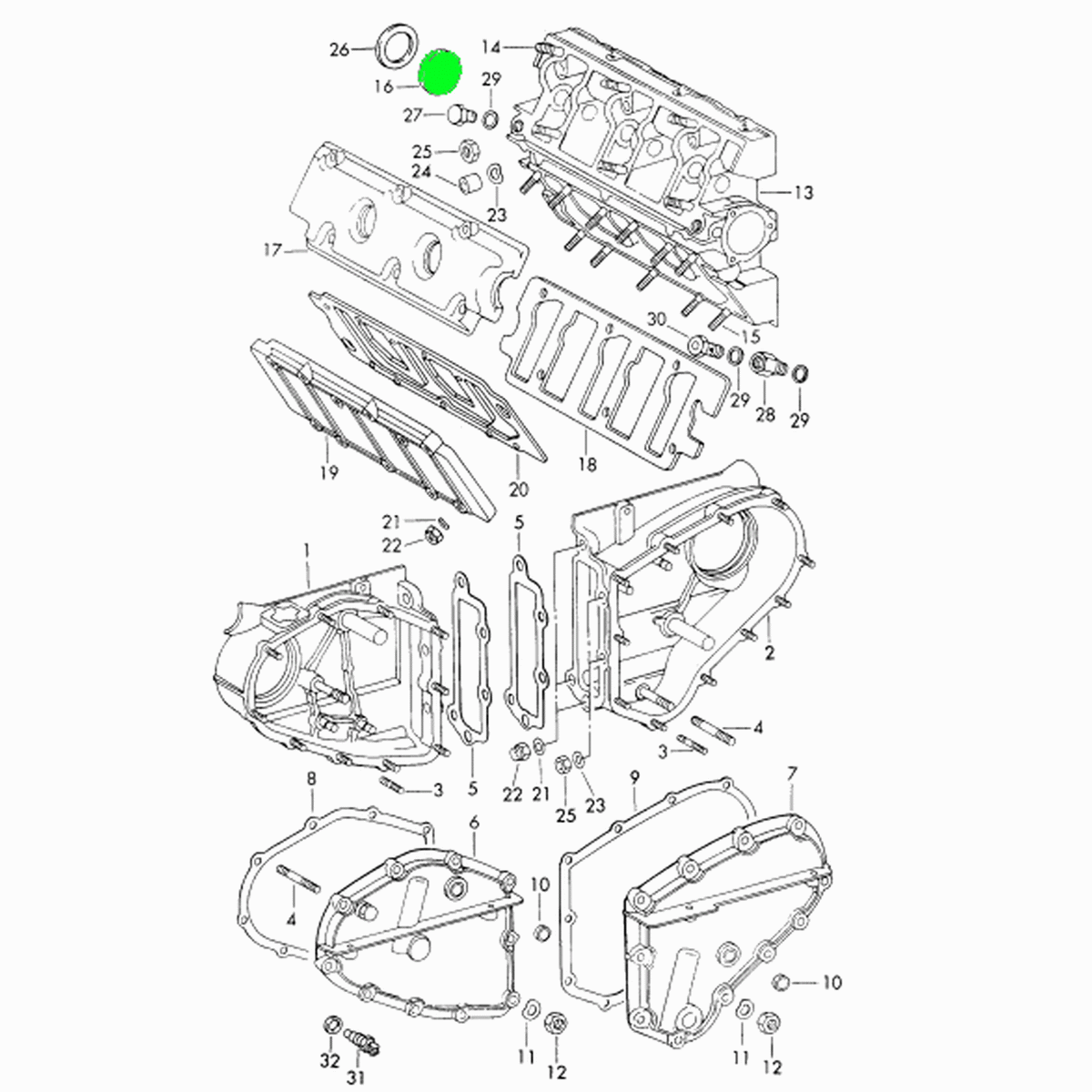End cover for camshaft housing | Porsche 911 (1965-77) / 914 – Porsche Original