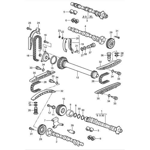 Intake camshaft cyl. 1-3 – Porsche Boxster/Cayman