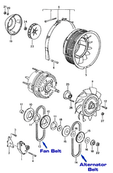 Alternator belt 9.5 × 760 mm, Tiptronic | Porsche 964 / 993 | Genuine Porsche Part – image 3