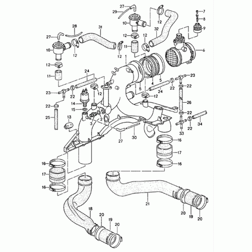 Intake Manifold Pipe Left | Porsche 993 | Porsche Original