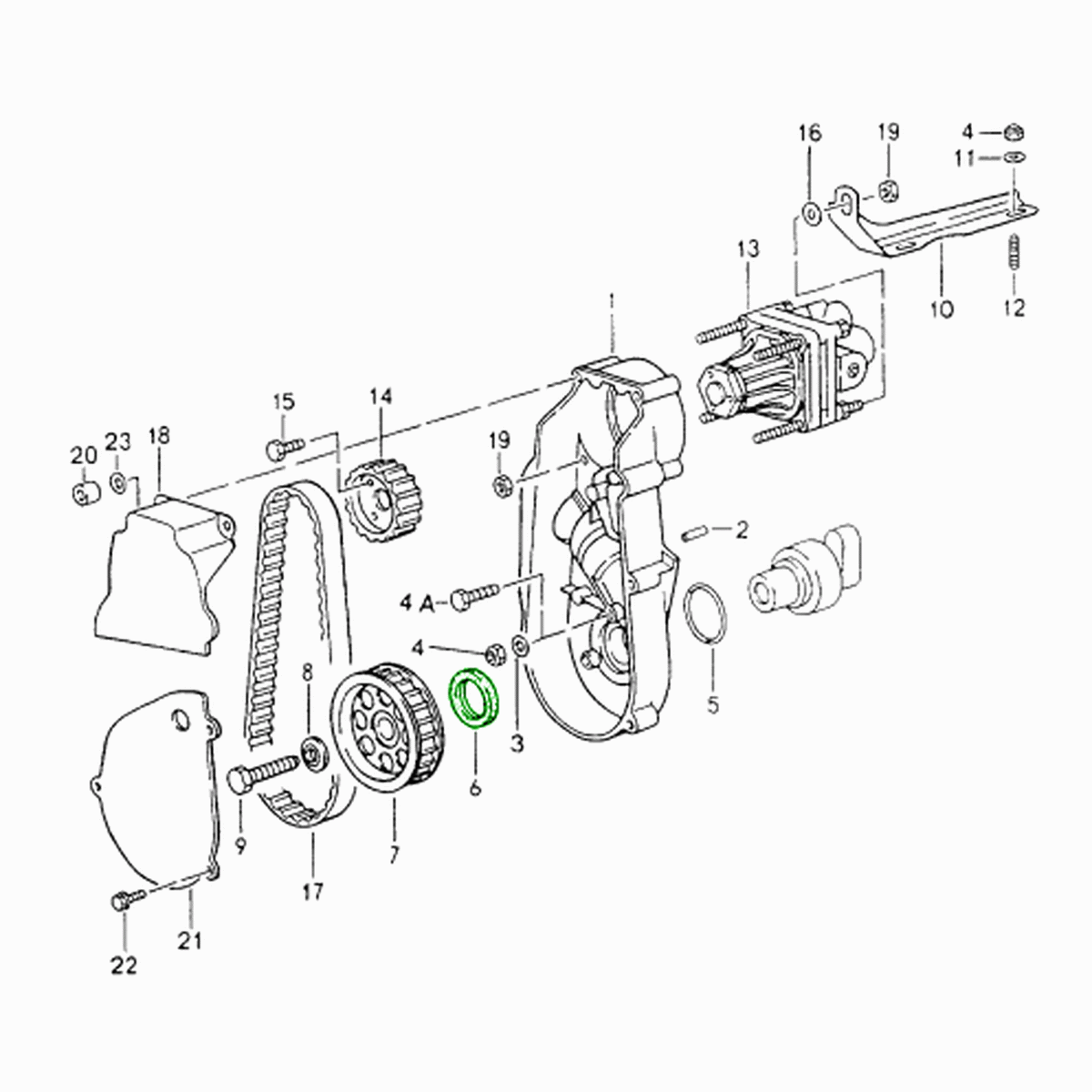 Camshaft oil seal rear | Porsche 964 / 993 | Victor Reinz