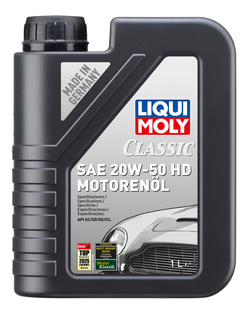 LIQUI MOLY Classic Motorenöl SAE 20W-50 HD 1L