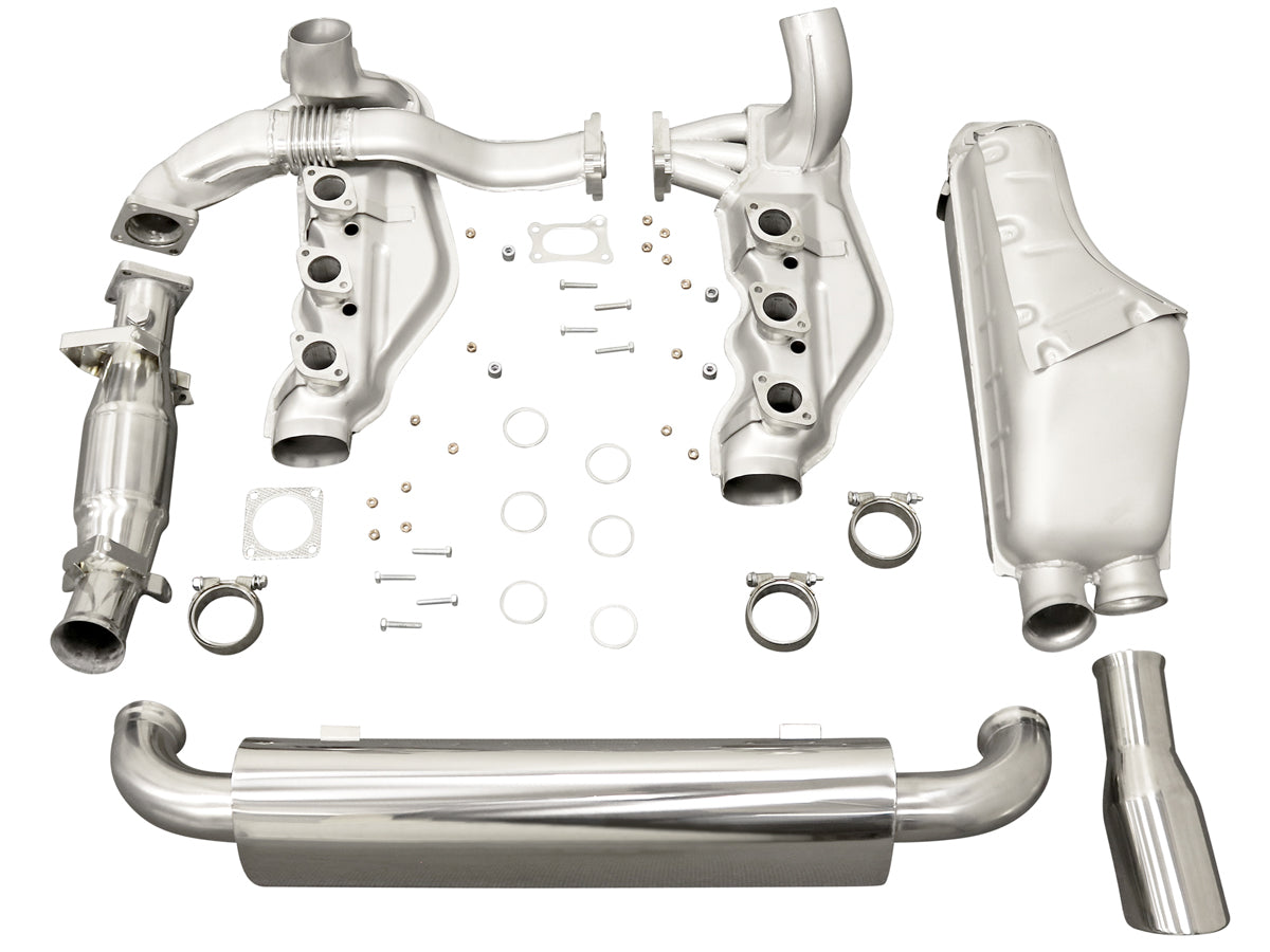 Auspuffanlage mit Einzel-Endrohr und Katalysator – Porsche 964 (1989–1994, nicht Turbo) TÜV