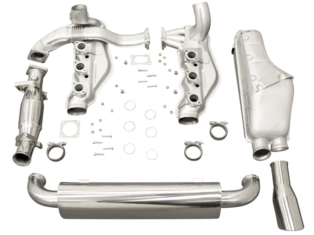Auspuffanlage mit Einzel-Endrohr und Katalysator – Porsche 964 (1989–1994, nicht Turbo) TÜV