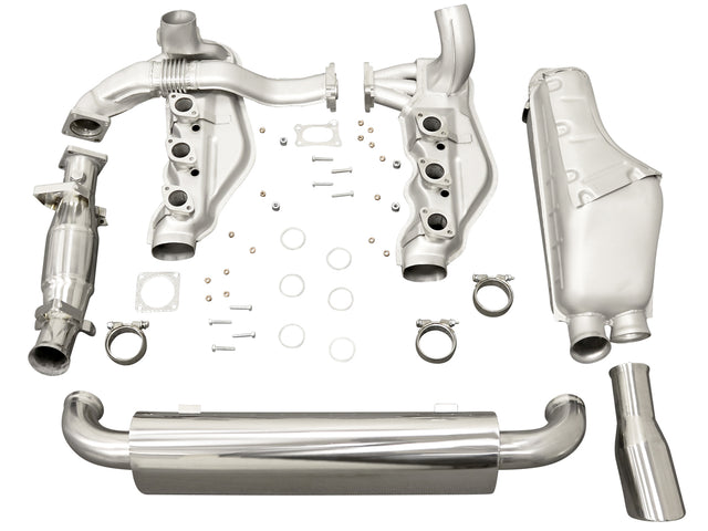 Exhaust system with single tailpipe and catalyst – Porsche 964 (1989–1994, not Turbo) TÜV