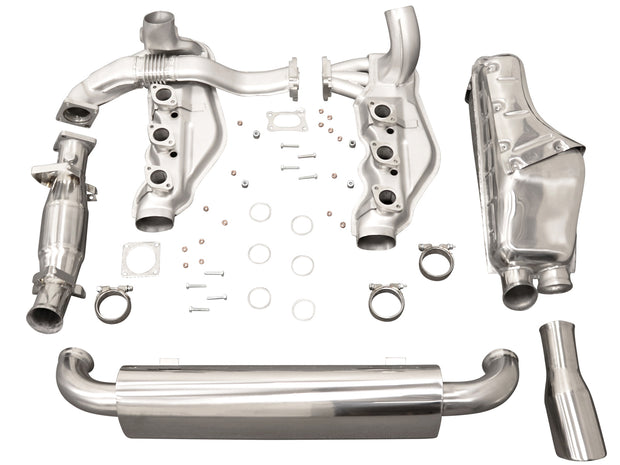 Auspuffanlage mit Sport-Endschalldämpfer, Einzel-Endrohr – Porsche 964 (1989–1994, nicht Turbo) TÜV
