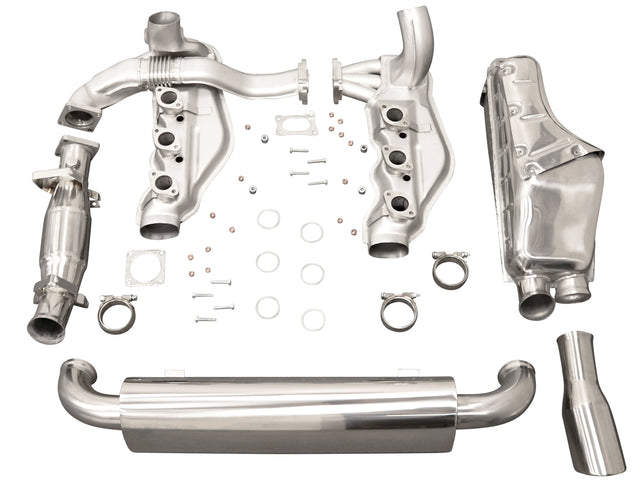 Exhaust system with sports rear silencer, single tailpipe – Porsche 964 (1989–1994, not Turbo) TÜV