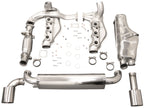 Auspuffanlage mit Sport-Endschalldämpfer, Einzel-Endrohr und Dual-Tips – Porsche 964 (1989–1994, nicht Turbo) TÜV