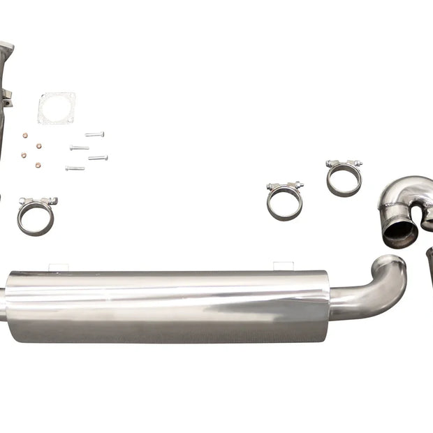 Sportauspuff Porsche 964 Einzelrohr Kat TÜV