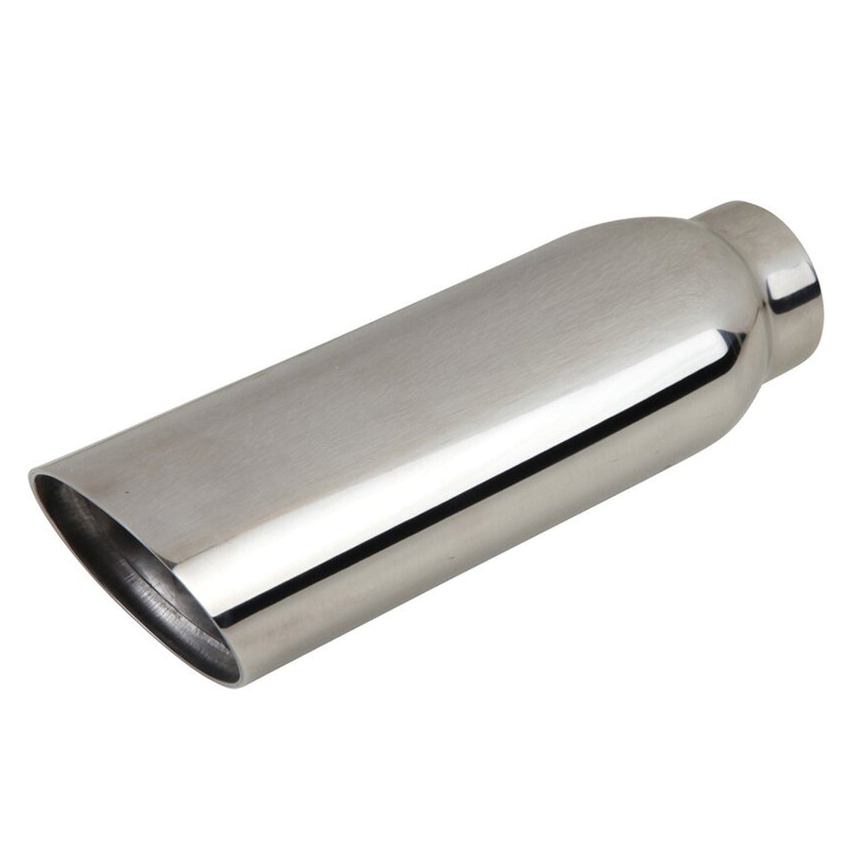Exhaust tailpipe, stainless steel, polished. Porsche 944 / 924