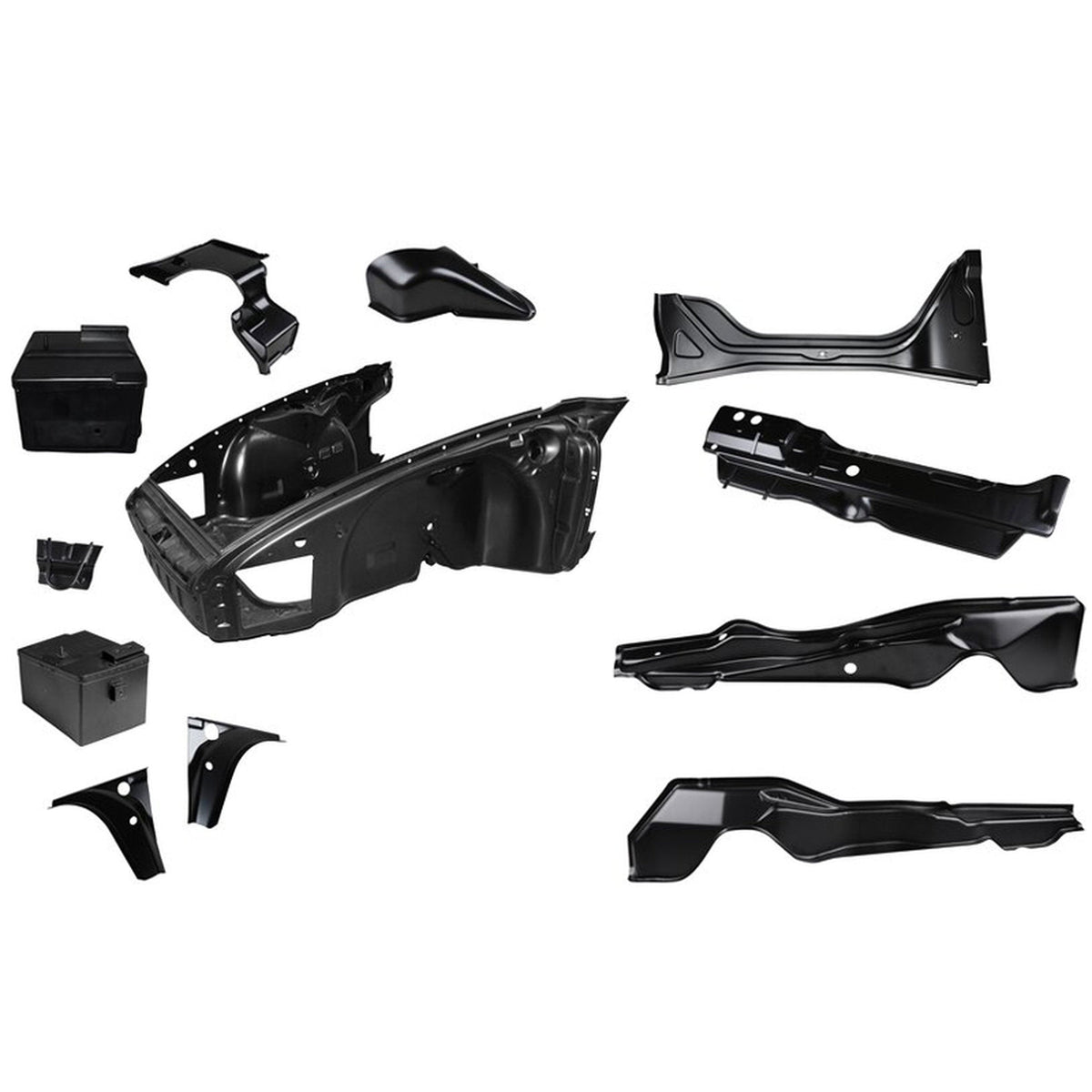 Karosserie-Vorbau-Set komplett mit Innenaufbau | Porsche 911 1968 – 1972 | OEM