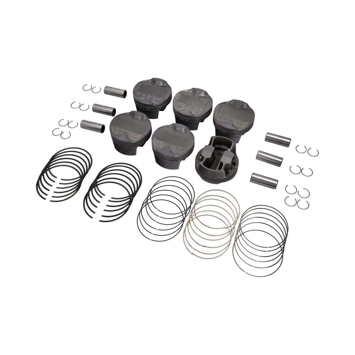 Kolbensatz für Graugusszylinder 99mm Bohrung Reparaturbuchsen Porsche 997 3.8L