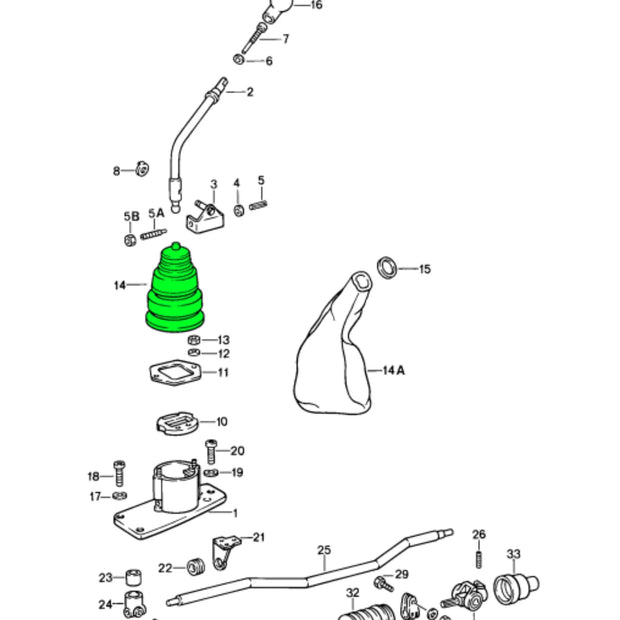 Schaltmanschette Gummi Porsche 911 915_2