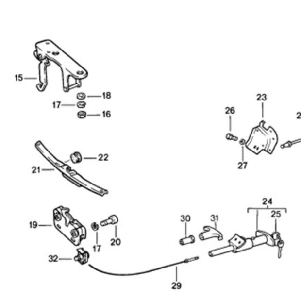 Klammer Motorhaubenentriegelung Porsche 911 964_2