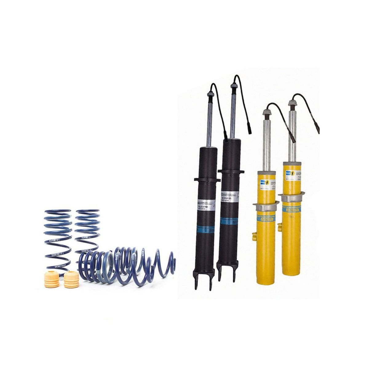Bilstein Sports B6 Stoßdämpfer vorne und hinten & Tieferlegungsfedern mit PASM für Porsche 991 C2
