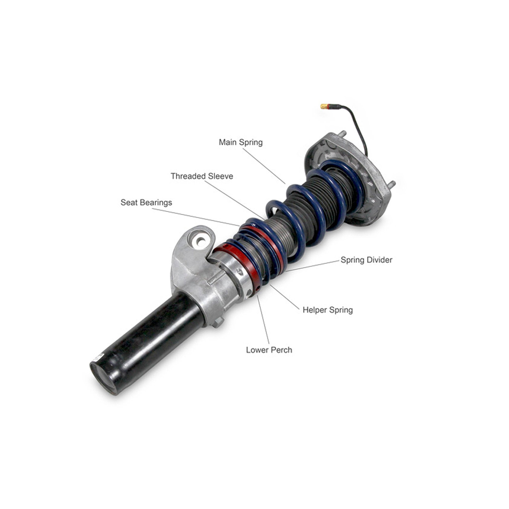 Rear threaded sleeve conversion kit. Porsche 991 / 981