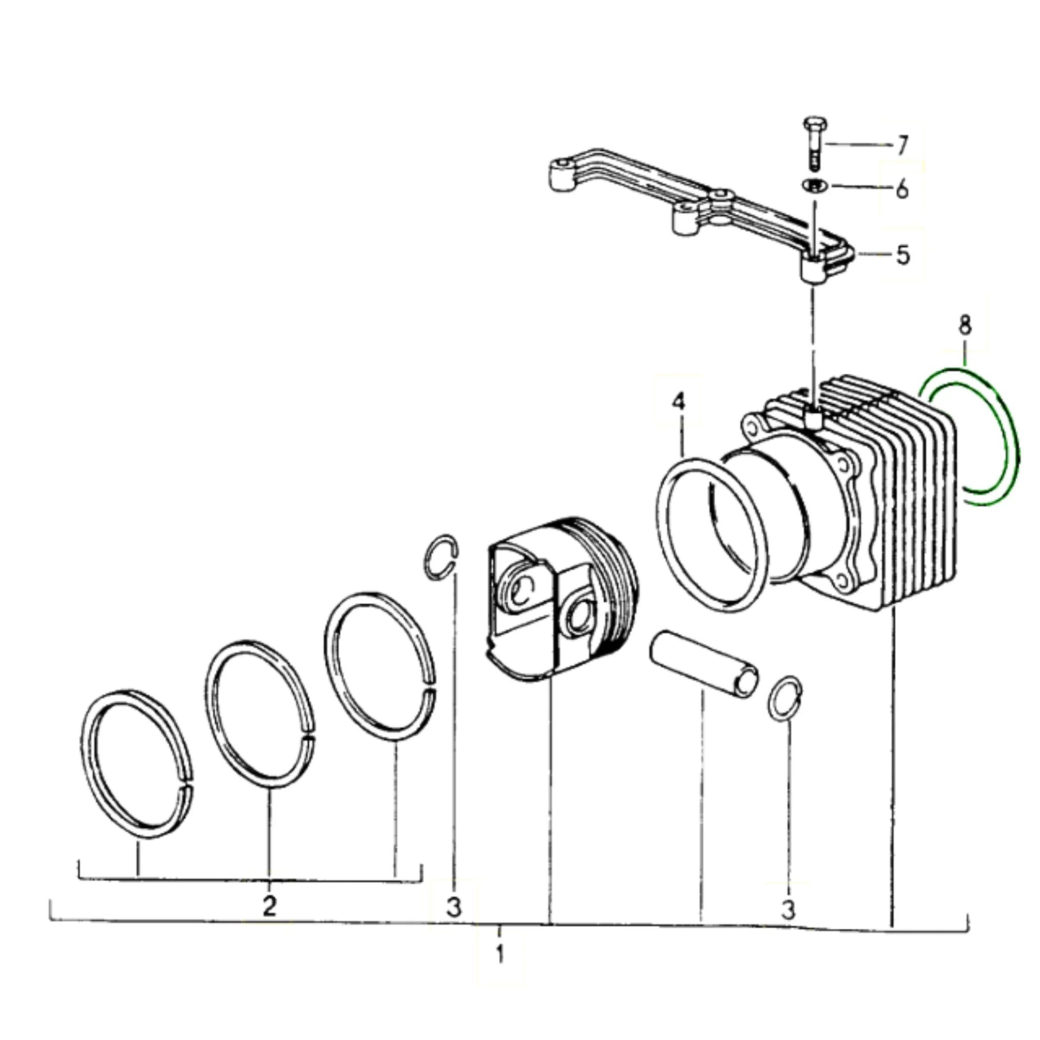 Zylinderkopfdichtung Elring Porsche 964 993_2