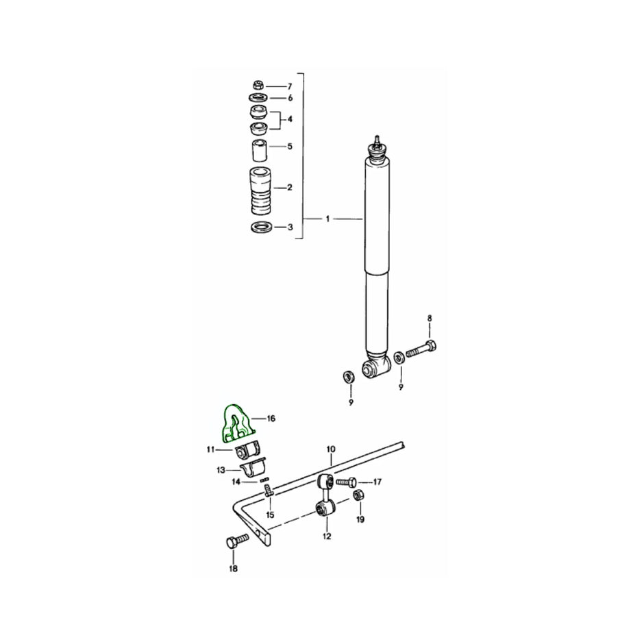 Halterung Stabilisator Hinten Original Porsche 911_2