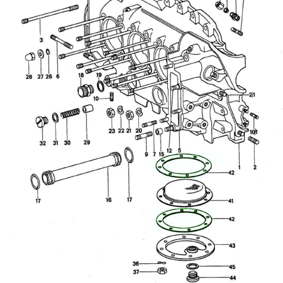 Ölwannendichtung Original Porsche 911 964 993_2