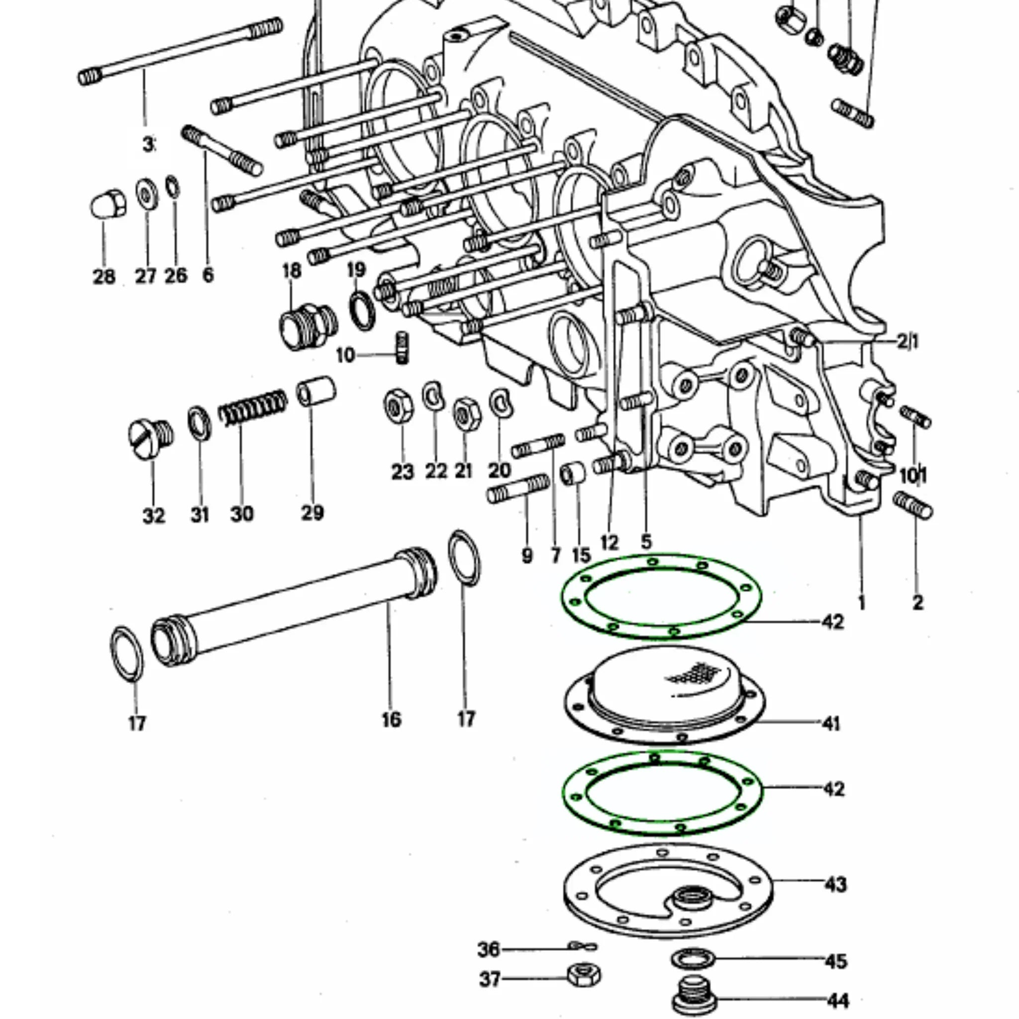 Ölwannendichtung Original Porsche 911 964 993_2