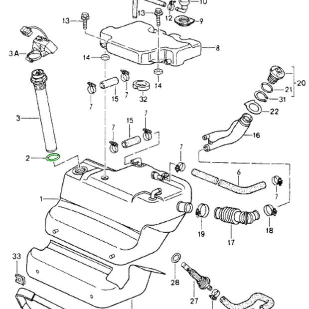 O-Ring Tankanzeige Original Porsche 964 993_2