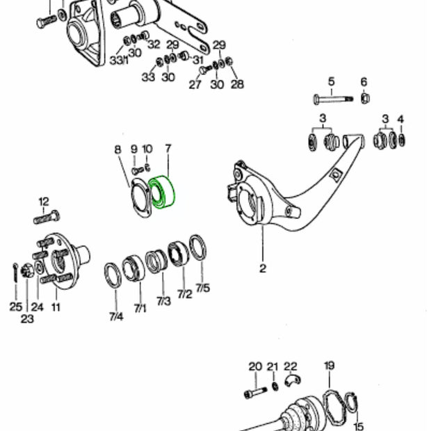 Radlager Hinten Porsche 911 944 968 Satz_2