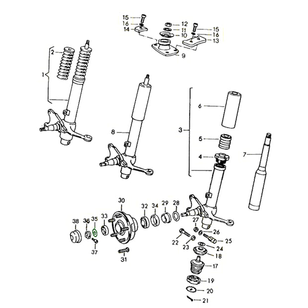 Anlaufscheibe Radlager Außen Original Porsche 911_2