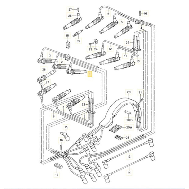 Zündkabelsatz Porsche 964 Zubehör_2