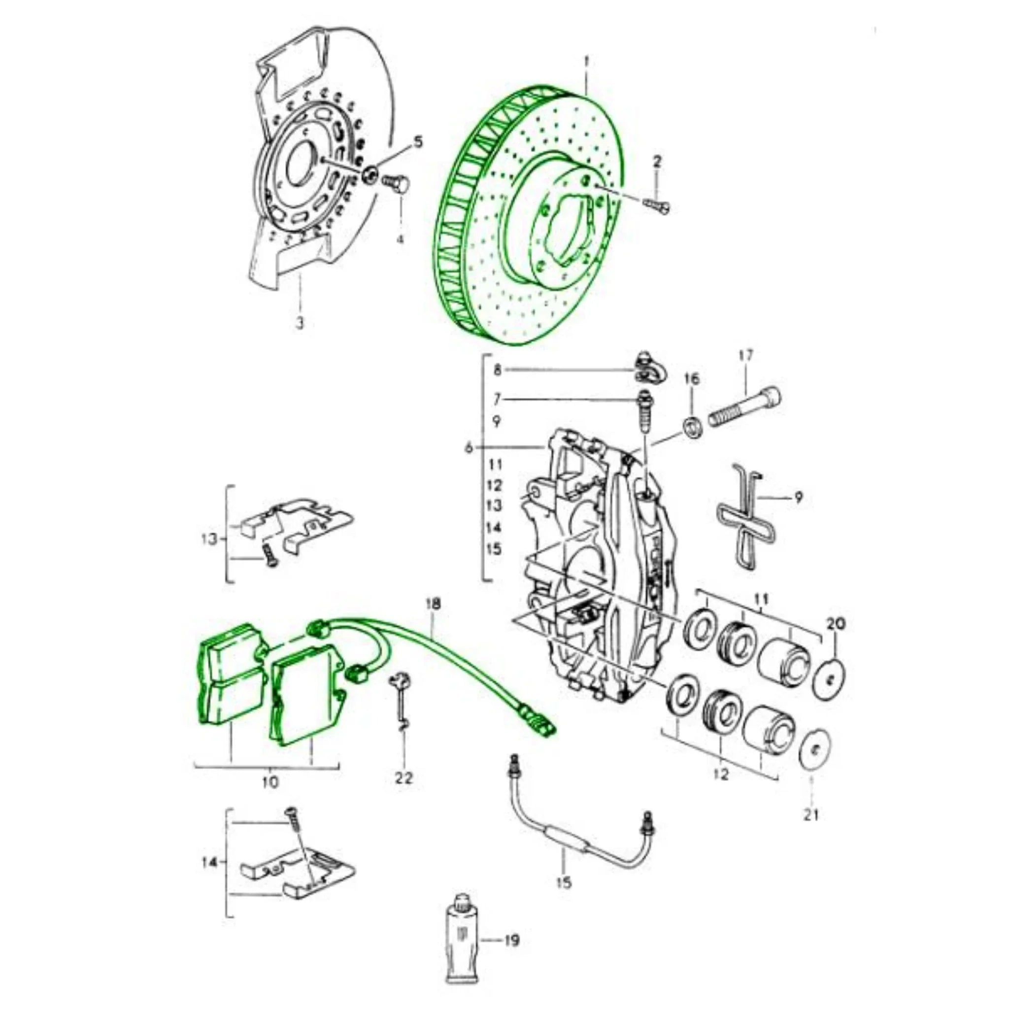 Bremsen Set Vorne Original Porsche 964 Turbo_2