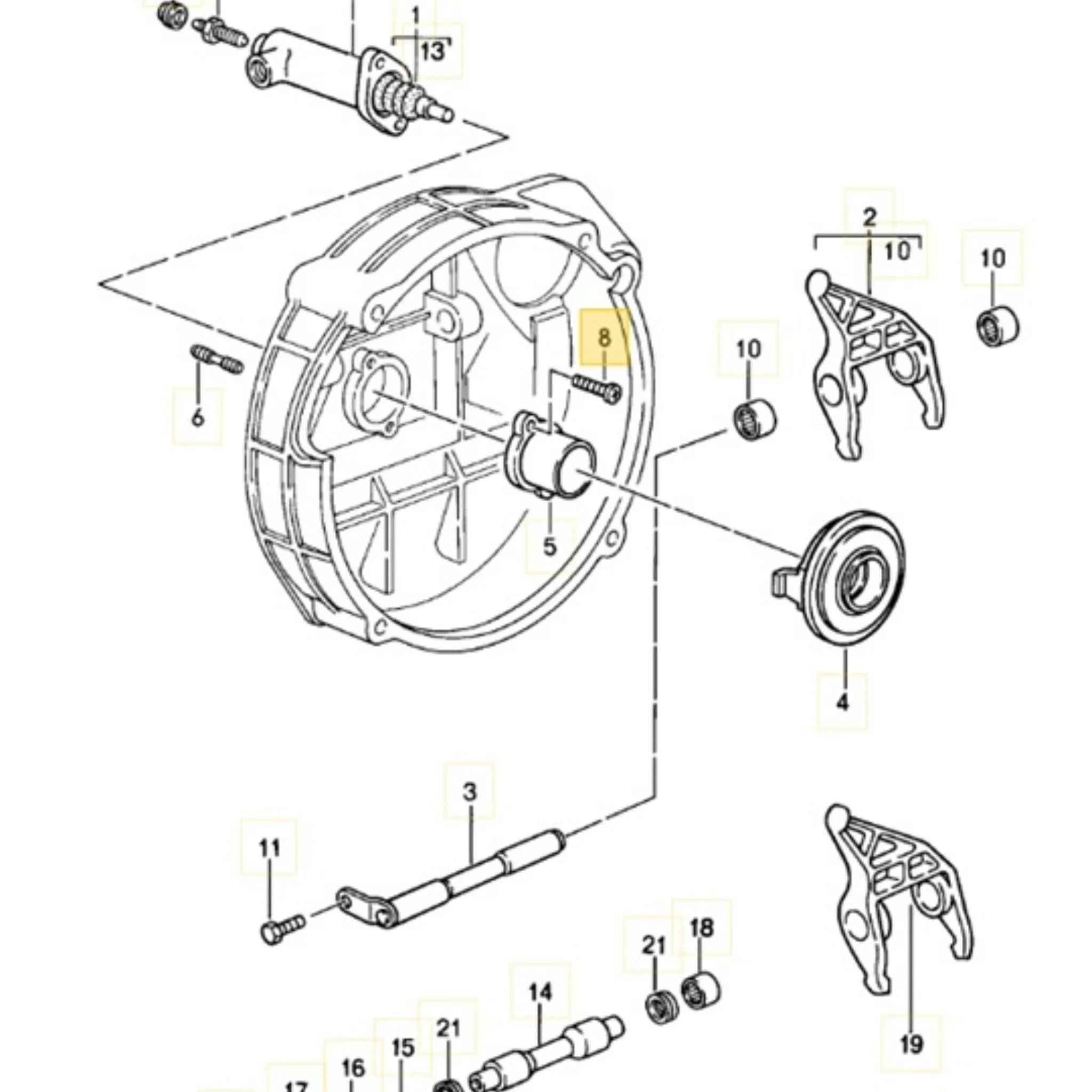 Schraube Führungsrohr M6x14 Original Porsche_2