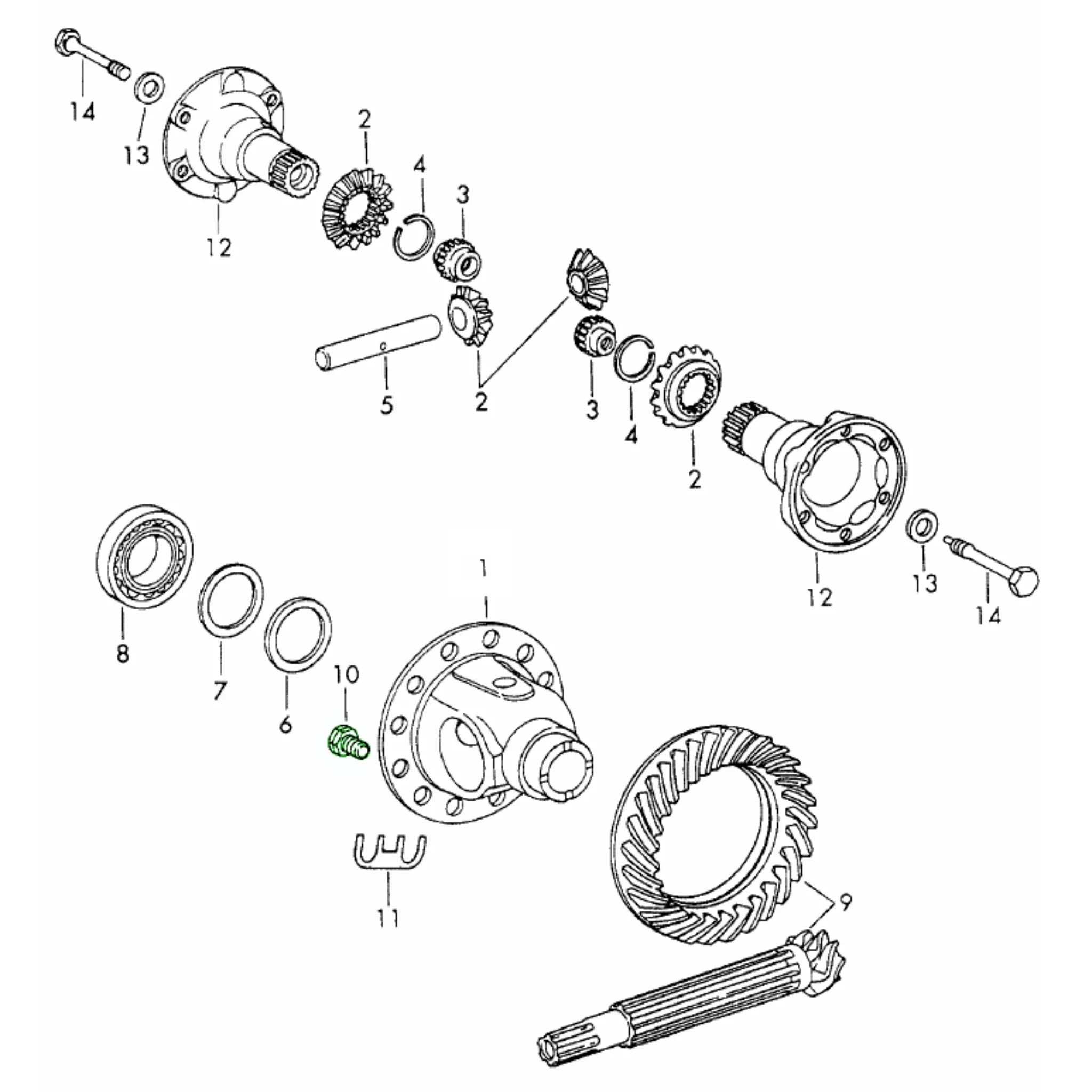 Schraube Differential M12x1.25 Porsche_2