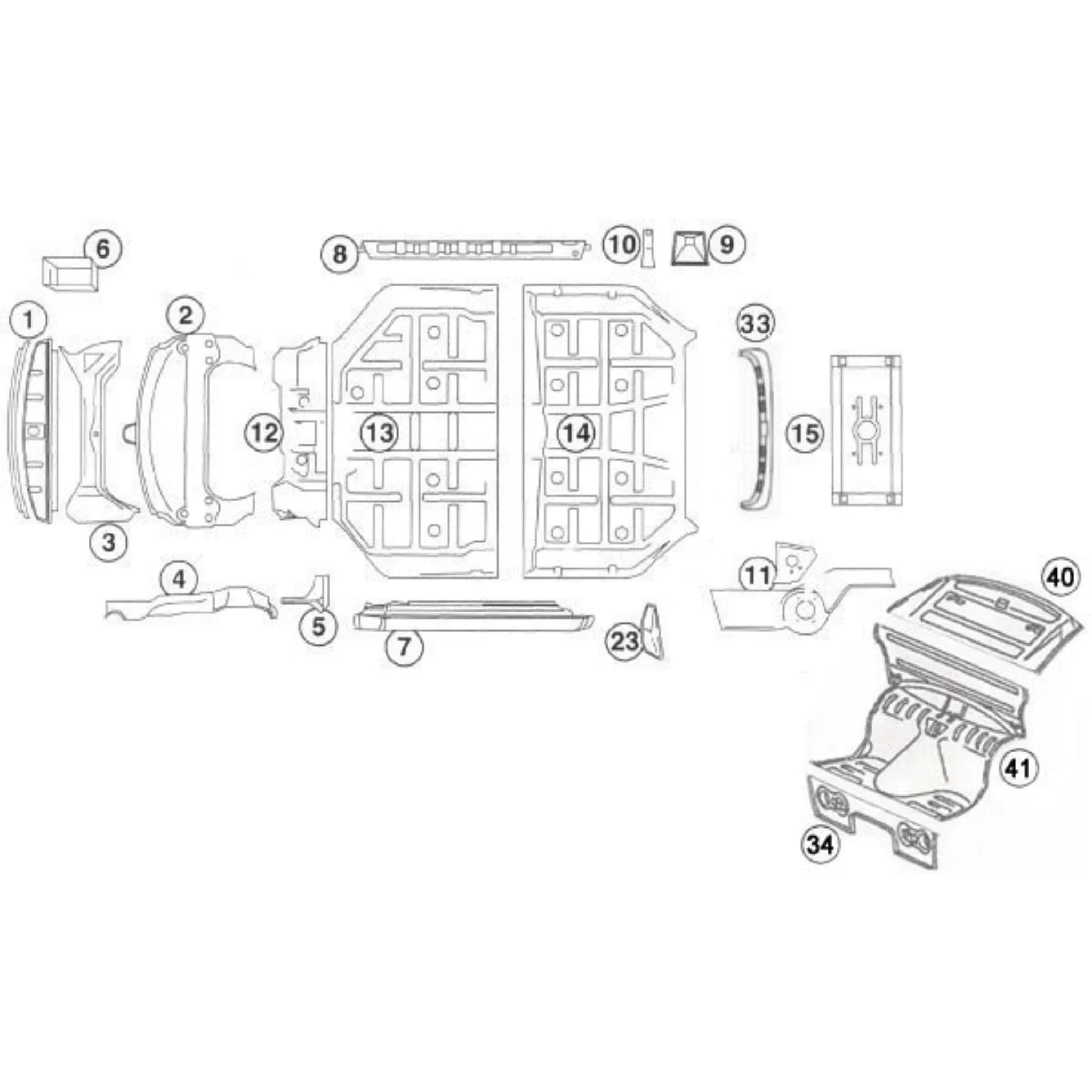 Schweller Verkleidung Wagenheber Porsche 911 G_2