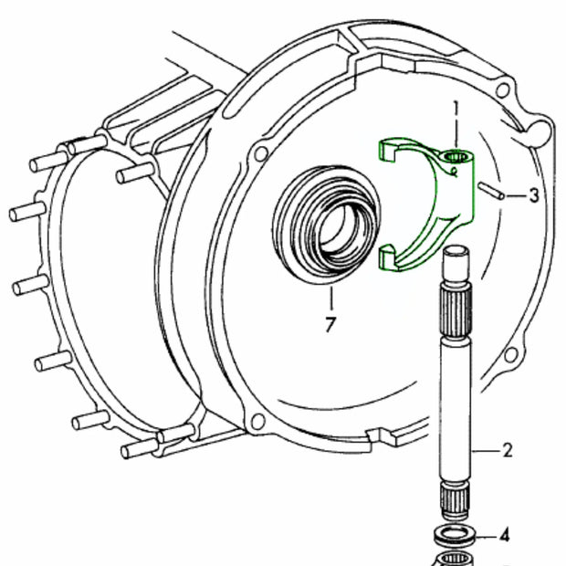 Ausrückgabel Kupplung Porsche 915_2