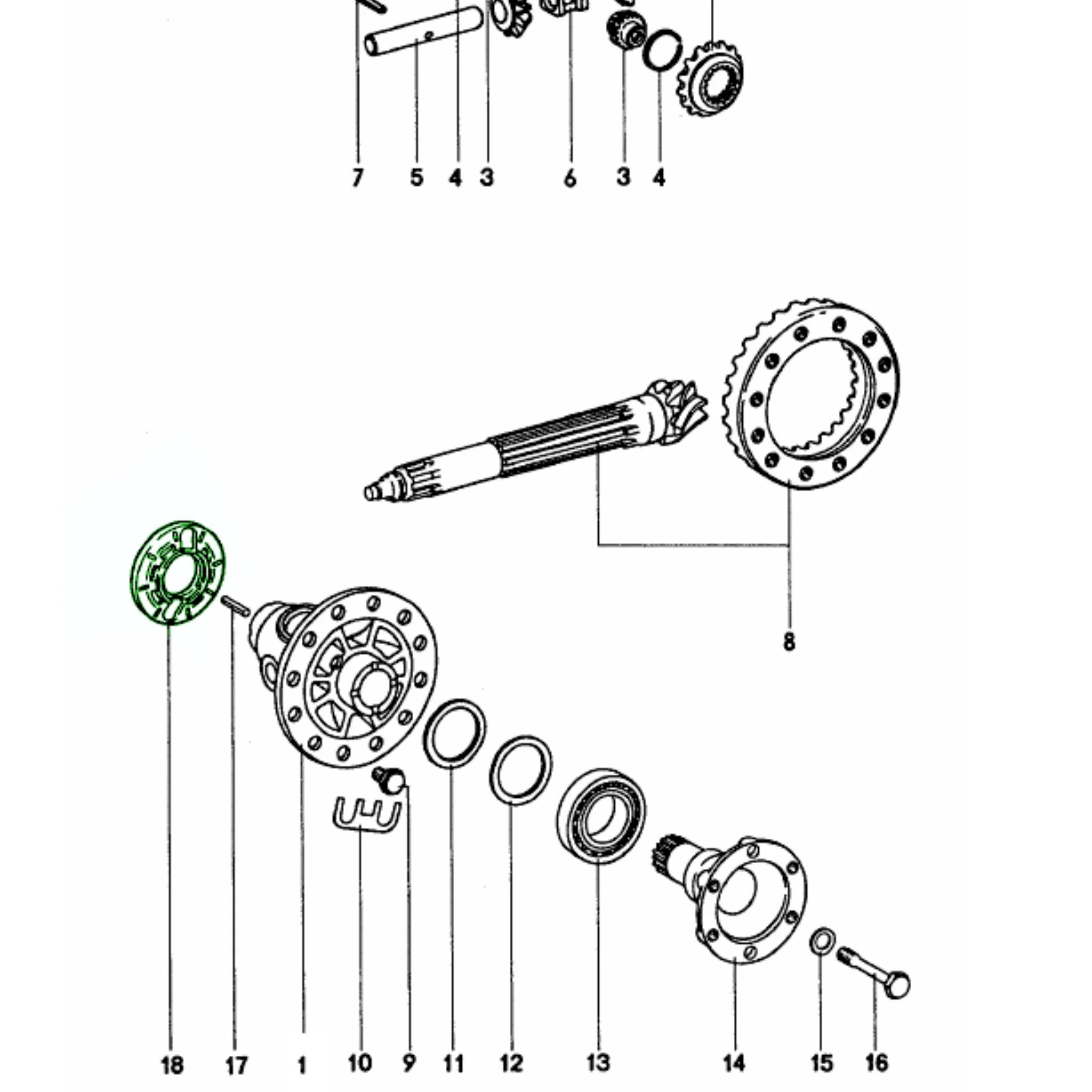 Magnet Trägerscheibe Tachogeber Porsche 915_2